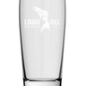 Pint glass Lough Gill Brewery Logo