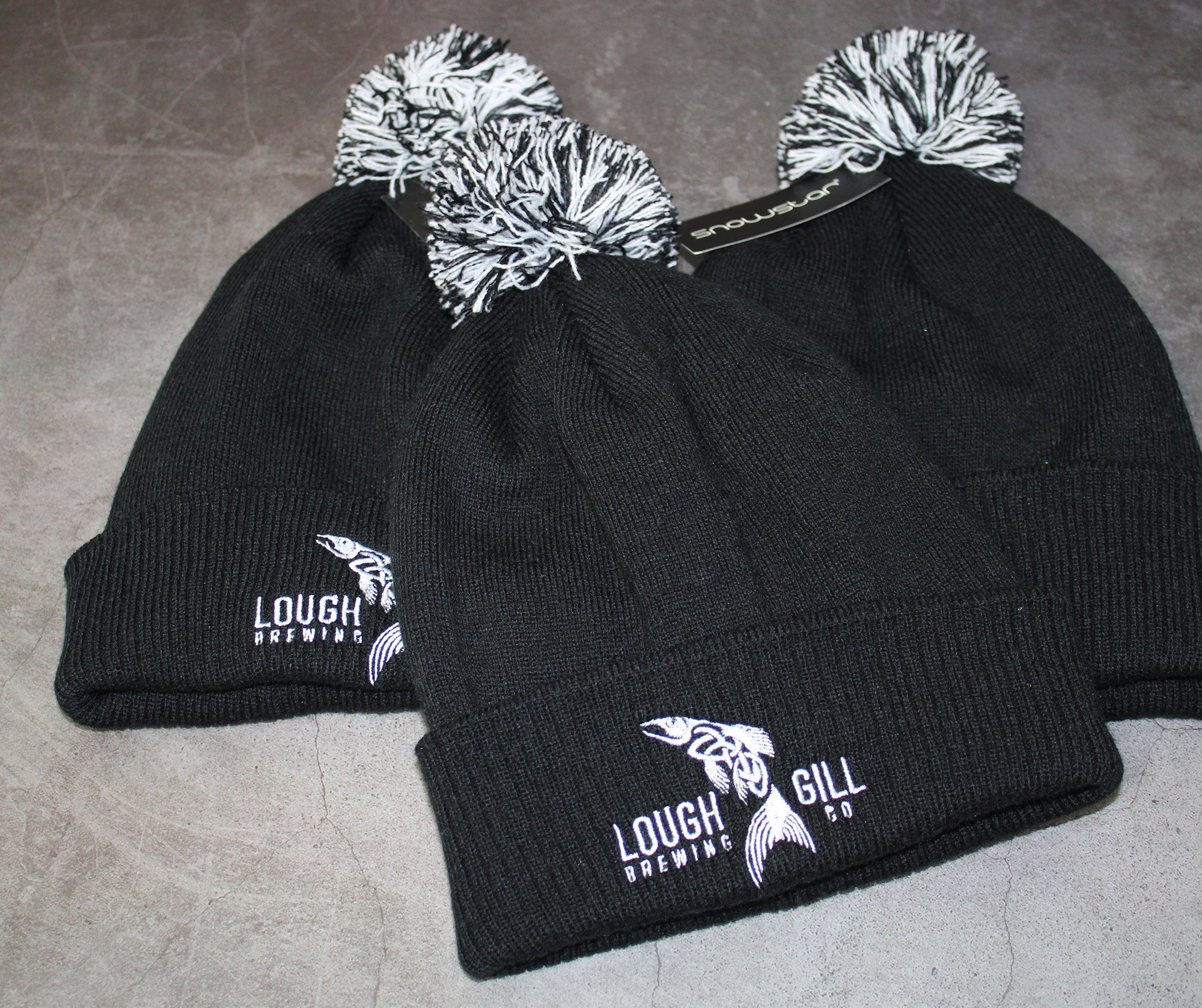 winter beanie branded lough gill brewery